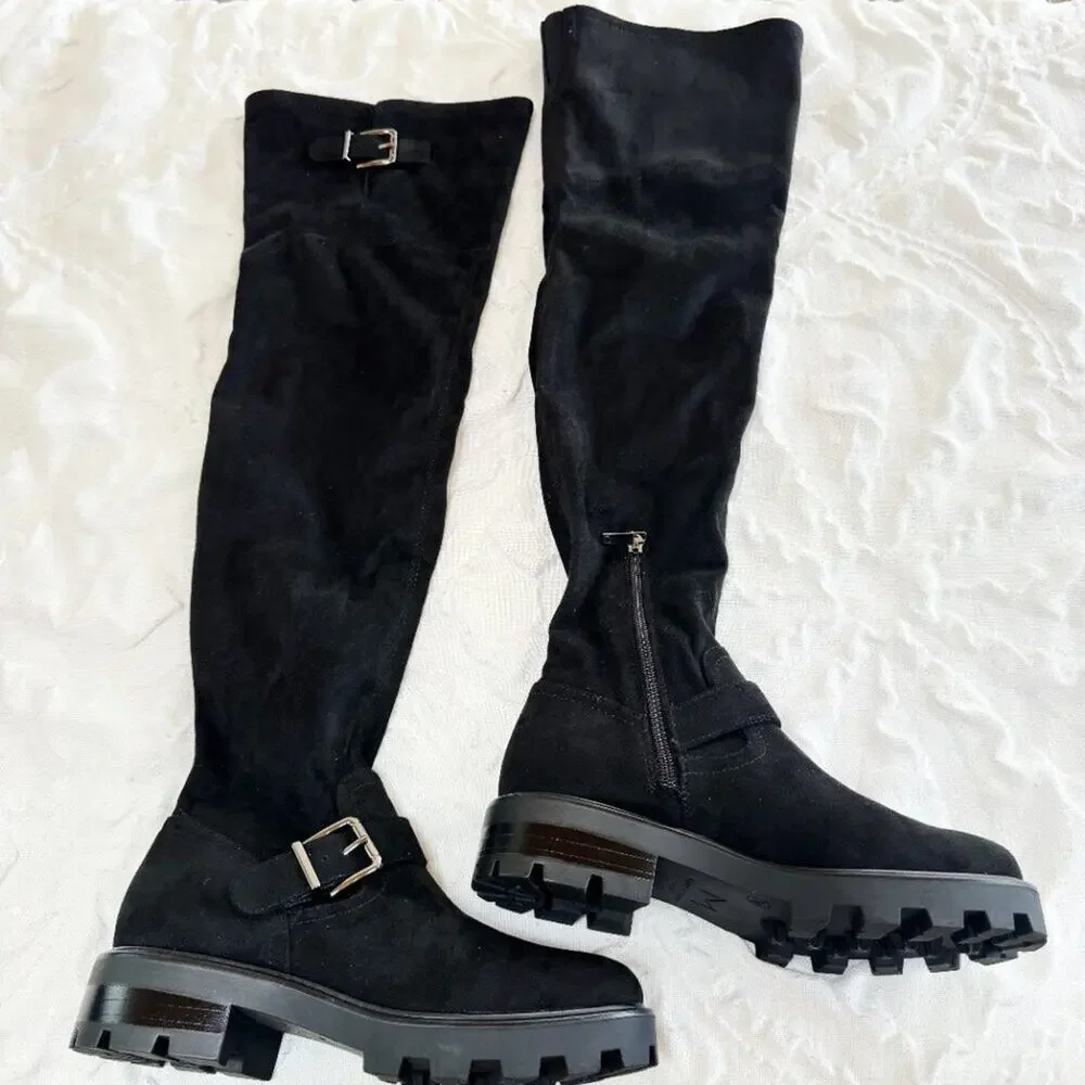 Marc Fisher Ganven Lug Sole Over the Knee Boot Size 7 New